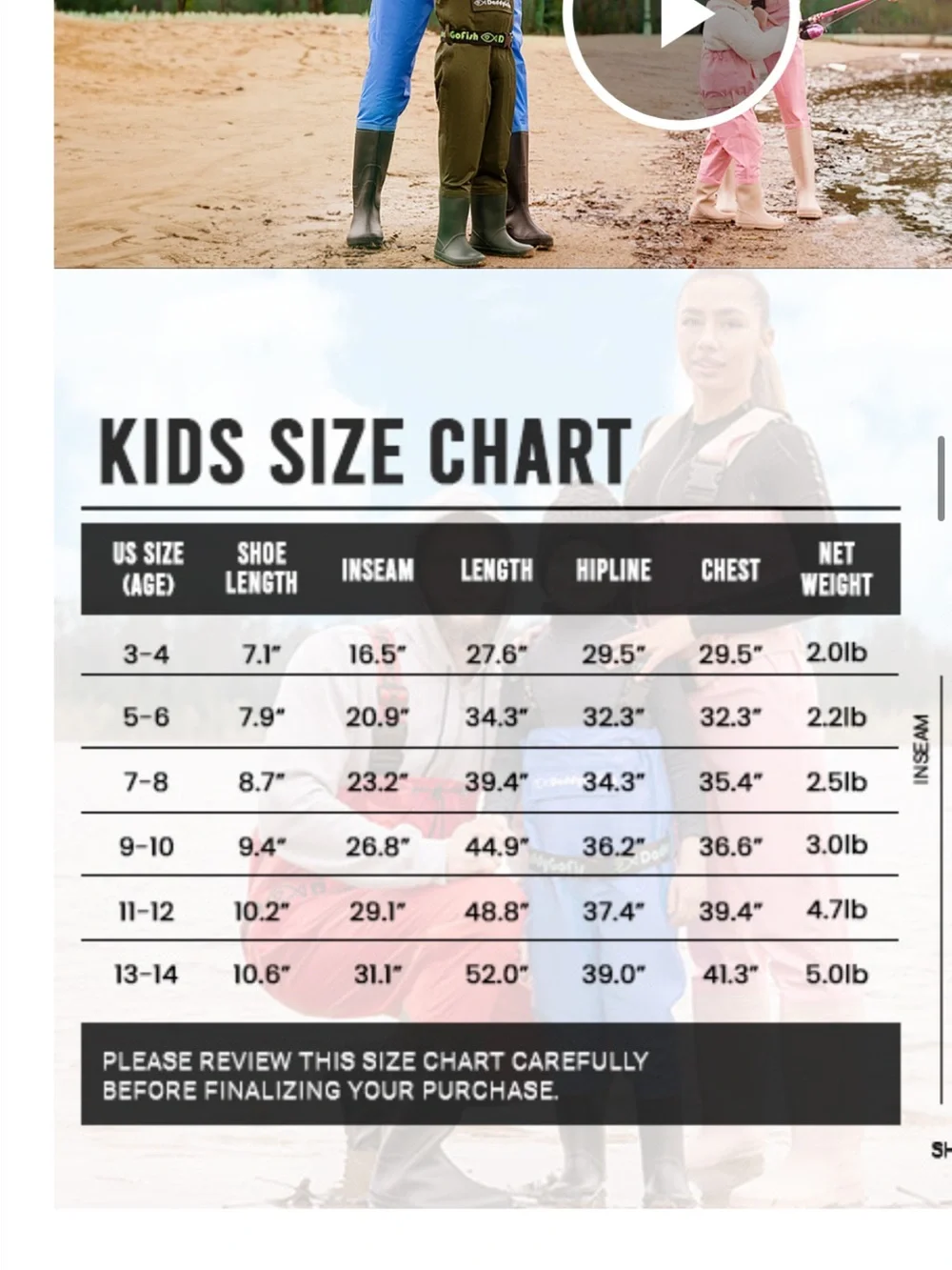 Pink Kids Fishing Waders Age 7–8 — BRAND NEW DaddyGoFish